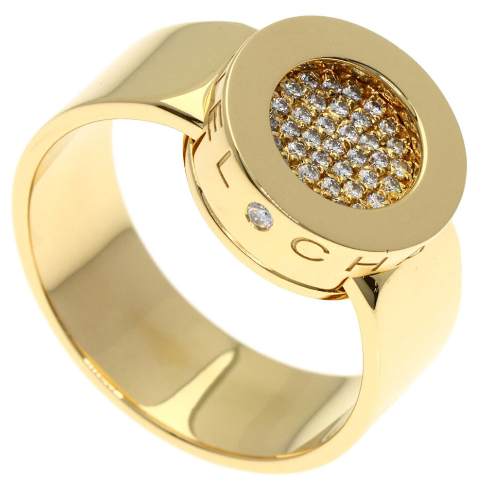 CHANEL La Ronde Pavé Diamond #57 Ring, 18K Yellow Gold, Women's